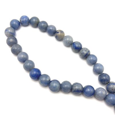 Sodalite Gemstone 12mm Ball Plain Cut SI Clarity Sky Blue Color Beads Strand