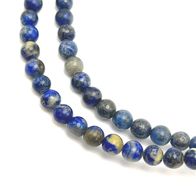 Sodalite Gemstone 4.5mm Ball Plain Cut VS Clarity Mix Blue Color Beads Strand