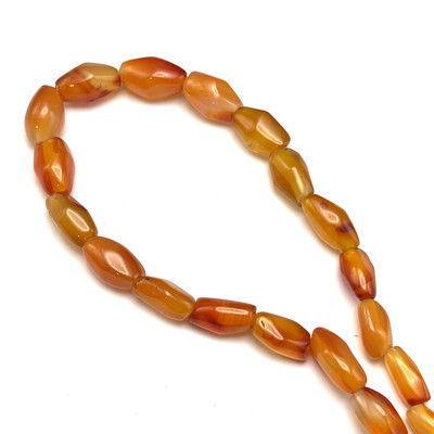 Carnelian Natural Gemstone 11x7-18x10mm Balloon Plain Cut VS Clarity Carrot Color Beads Strand