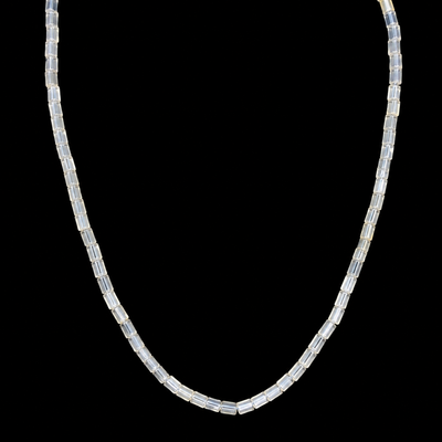 Natural Chalcedony Tube 7x4mm Plain Smooth Drilled Beads | VS Clarity | 14.5 inch Loose Strand Jewelry Making