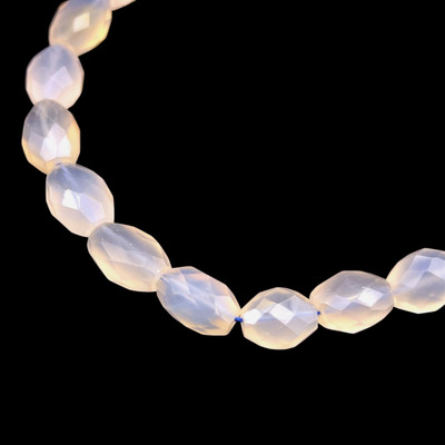 Chalcedony Semiprecious 12x10x6 mm Mani Facet Cut VS Clarity Cream Color Loose Gemstone