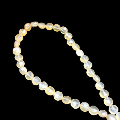 Natural Chalcedony Round 8mm Briolette Drilled Beads | VS Clarity | 16 inch Loose Strand Jewelry Making