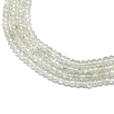 Crystal Beads 4mm Ball Facet Cut VS Clarity Jewelry Making Strand