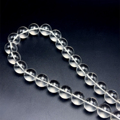 Crystal Ball 16mm Plain Smooth Drilled Beads | Master Healer Crystal | VS Clarity 16 Inch Loose Bead Strand Jewelry Making
