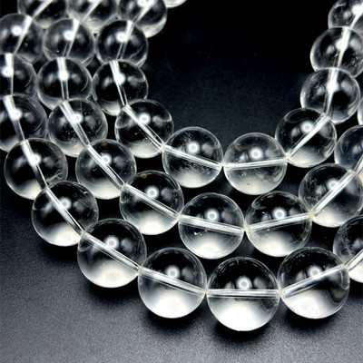 Crystal Beads 18mm Ball Plain Cut VS Clarity Jewelry Making Strand