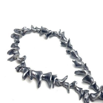 Shell Beads Strand Free Size Fancy Plain Cut VS Clarity Grey Color Birthstone Jewelry Making