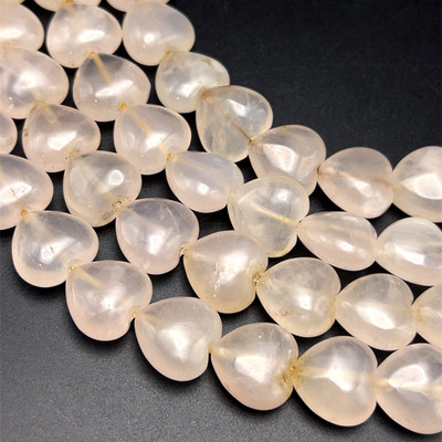 Rose Quartz Beads Strand 16.0 mm HS Plain Cut VS Clarity Pale Pink Color Birthstone Jewelry Making