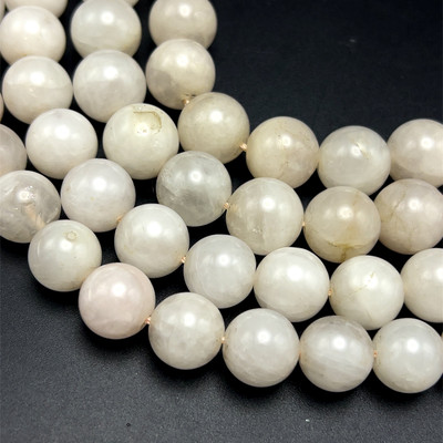 Rose Quartz Beads Strand 20 mm Ball Plain Cut VS Clarity Plain Pink Color Birthstone Jewelry Making