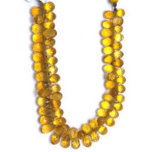 Citrine Gemstone Beads 10x6-9x6mm Drop Briolette Cut Golden Yellow Color FL Clarity Strands for Jewelry Making