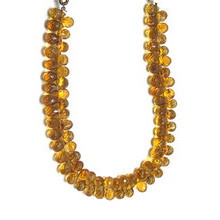 Citrine Gemstone Beads 8x5mm Briolette Cut Drop Madeira Color VVS Clarity Strands for Jewelry Making