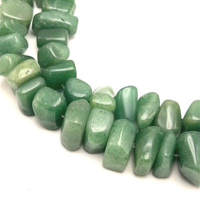 Jade Beads Strand 20x13x10-11x10x9 mm Tumble Plain Cut VS Clarity Fern Color Birthstone Jewelry Making