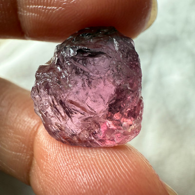 Natural Pink Tourmaline Rough 21.3 Carats 1 Piece 4A Quality Uncut Raw Gemstone October Birthstone