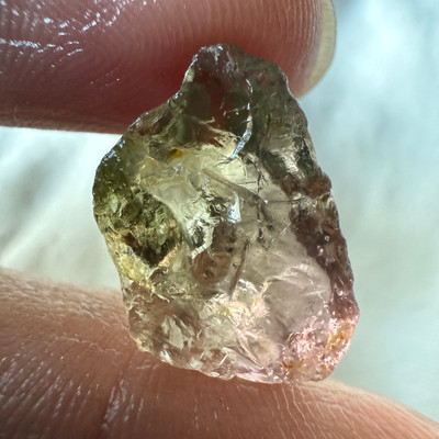 Natural Bio Color Tourmaline Rough 9.17 Carats 1 Piece 5A Quality Uncut Raw Gemstone October Birthstone