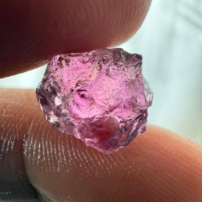 Natural Intense Pink Tourmaline Rough 4.33 Carats 1 Piece 5A Quality Uncut Raw Gemstone October Birthstone