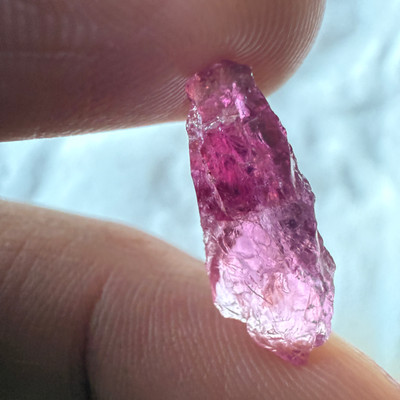 Natural Bio-Pink Color Tourmaline Rough 1.33 Carats 1 Piece 4A Quality Uncut Raw Gemstone October Birthstone
