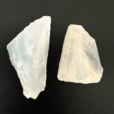 Natural Rose Quartz Rough 98.82 Carats 2 Piece 5A Quality For Healing Uncut Raw Pink Gemstone