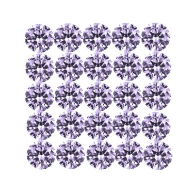 Lavender Cubic Zirconia 1000 Pieces Round 0.8mm to 2mm Brilliant Diamond Facet Cut AAAA Excellent Quality CZ Loose stone