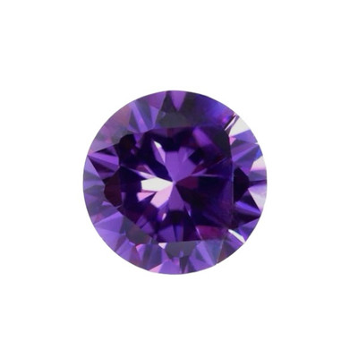 Violet Cubic Zirconia 1000 Pieces Round 0.8mm to 2mm Brilliant Diamond Facet Cut AAAA Excellent Quality CZ Loose stone