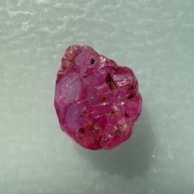 Natural Ruby Uncut Earth mined Rough Unheated 2.56 Carats Carmine Color Kenya Mines Raw Gemstone July Birthstone