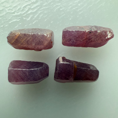 Natural Ruby Uncut Earth mined Rough 15.5 Carats 4 Pcs Unheated Madagascar Mines Raw Gemstone July Birthstone