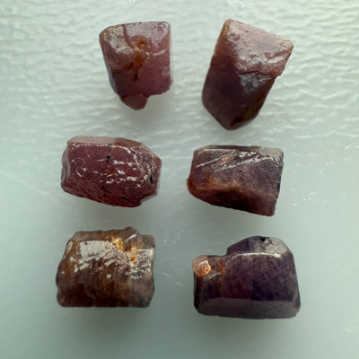 Natural Ruby Uncut Earth mined Rough 23.7 Carats 6 Pcs Unheated Madagascar Mines Raw Gemstone July Birthstone