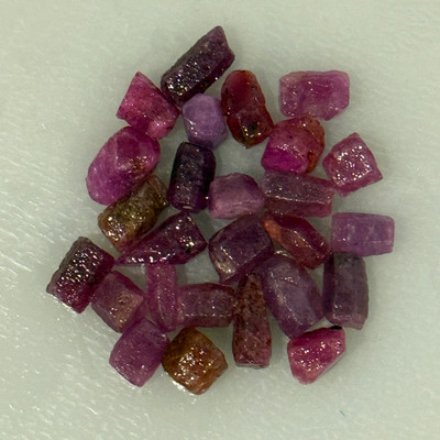 Natural Ruby Uncut Earth mined Rough Unheated 106.4 Carats 26 Pcs Pink Color Guinea Mines Healing Chakra Energy Raw Gemstone