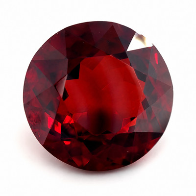 Natural Spessartite Garnet Gemstone Certified Round Flower Cut Intense Orange Color 7.85 Carat Flawless Clarity 11.8x11.8mm January Birthstone Jewellery For Vitality & Creativity Crystal for Passion & Strength