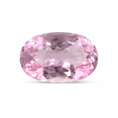 Natural Kunzite Certified 31.71 Carats Oval Fancy Cut | Lavender Pink Color | Flawless Clarity | October Birthstone Gemstone