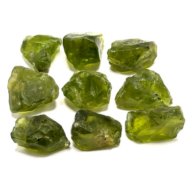 Peridot Natural Arizona Rough 9 Pcs 120.40 Carats Uncut AAAA Quality Rock Raw Gemstone Earth Mined August Birthstone