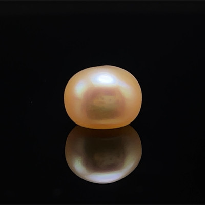 Fresh Water Pearl 9.70 mm Button/Rondelle Plain Cut VS Clarity Light Pink Color June Birthstone
