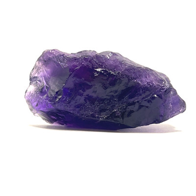 Natural Amethyst Africa Rough 160.5 Carat Uncut Raw Gemstone Africa Mines 46x23mm Rock February Birthstone Improving Intuitive Focus