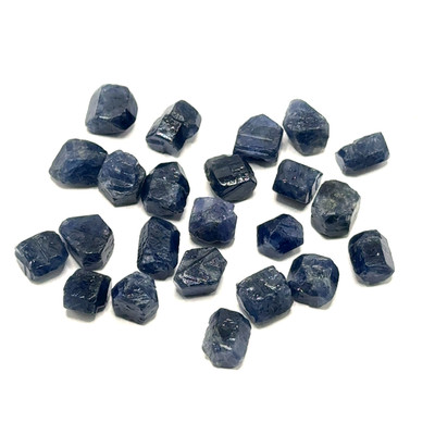 Natural Blue Sapphire Uncut Rough 23 Pcs 103.53 Carats Madagascar Mines Super High Grade Duke Blue Color Earth Mined Raw September Gemstone