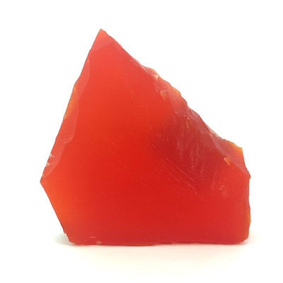 Natural Carnelian Rough 187.58 Carats Slice for Meditation Healing Uncut Gemstone 62x44mm Raw Rock Spiritual Jewelry Making