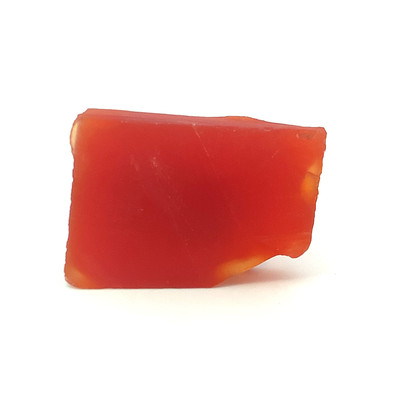 Natural Carnelian Rough 91.7 Carats Slice for Meditation Healing Uncut Gemstone 37x26mm Raw Rock Spiritual Jewelry Making