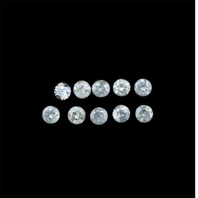 Natural Diamond Round 1.60-1.75mm Brilliant Cut SI-I Clarity GHI Color 10 Pcs Set 0.21 Cts Loose Diamonds Deal