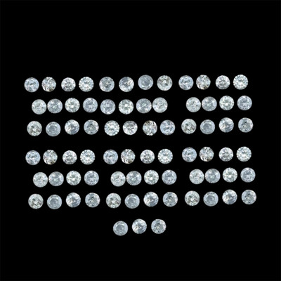 Natural Diamond Round 1.95-2mm Brilliant Cut SI-I Clarity GHI Color 75 Pcs Set 2.5 Cts Loose Diamonds Deal