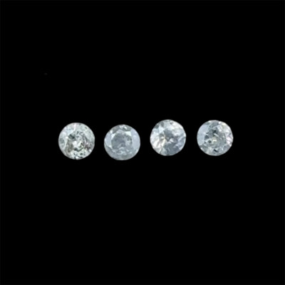 Natural Diamond Round 2.5-2.6mm Brilliant Cut SI-I Clarity GHI Color 4 Pcs Set 0.3 Cts Loose Diamonds Deal