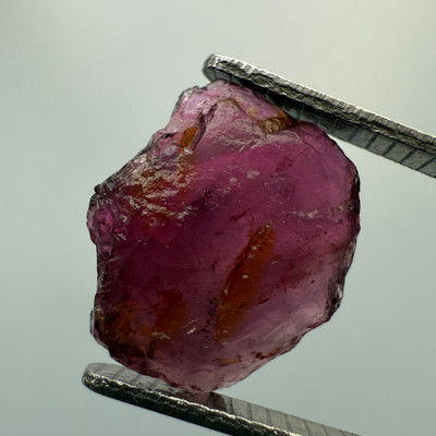 Natural Tourmaline 15x13 mm Uncut Rough Dusky Rose Pink 8.3 Carat October Birthstone Jewelry Making Gemstone for Self-Worth, Emotional Strength & Heart Healing