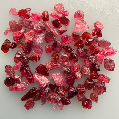 Natural Spinel Rough Uncut Gemstone 49.15 Carats Hot Pink Color VVS Clarity Jewelry Making