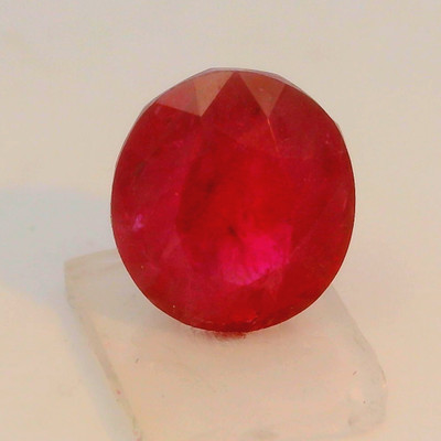 Natural Ruby Precious Gemstone | 7x6mm Oval Facet Cut VS1 Clarity Pigeon Blood Red Color 1.47 Carat Loose Stone | July Birthstone