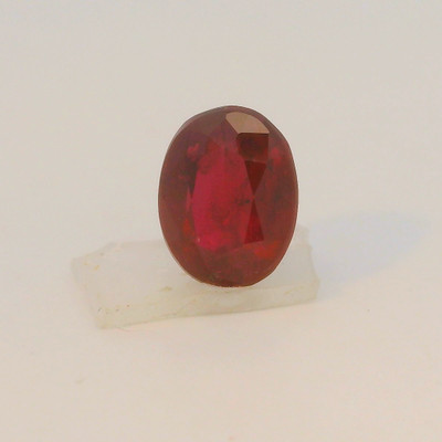 Natural Ruby Precious Gemstone | 7x5mm Oval Facet Cut FL Clarity Pigeon Blood Red Color 1.15 Carat Loose Stone | July Birthstone