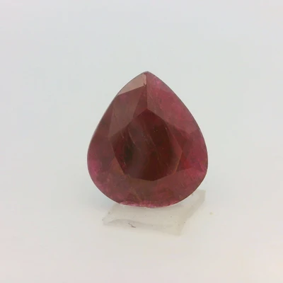 Natural Ruby Precious Gemstone | 11x10mm Pear Facet Cut VS1 Clarity Burgundy Red Color 3.75 Carat Loose Stone | July Birthstone