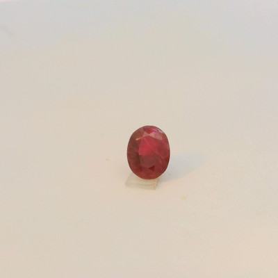 Natural Ruby Precious Gemstone | 8x6mm Oval Facet Cut SI1 Clarity Scarlet Color 1.50 Carat Loose Stone | July Birthstone