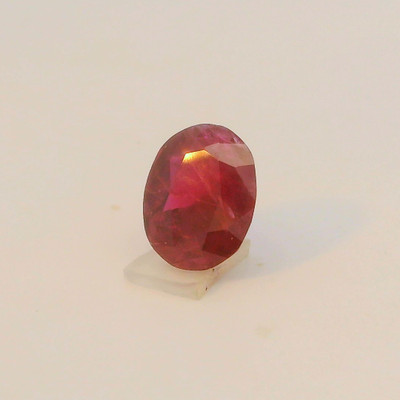 Natural Ruby Precious Gemstone | 8x6mm Oval Facet Cut SI1 Clarity Burgundy Red Color 1.50 Carat Loose Stone | July Birthstone