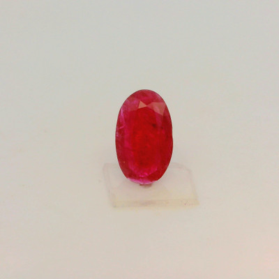 Natural Ruby Precious Gemstone | 10x6mm Oval Facet Cut VVS Clarity Pigeon Blood Red Color 1.23 Carat Loose Stone | July Birthstone