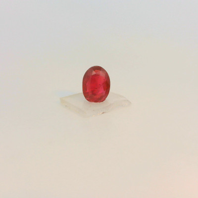 Natural Ruby Precious Gemstone | 5x4mm Oval Facet Cut VVS Clarity Pigeon Blood Red Color 0.45 Carat Loose Stone | July Birthstone