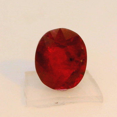 Natural Ruby Precious Gemstone | 7x6mm Oval Facet Cut VVS Clarity Pigeon Blood Red Color 1.16 Carat Loose Stone | July Birthstone