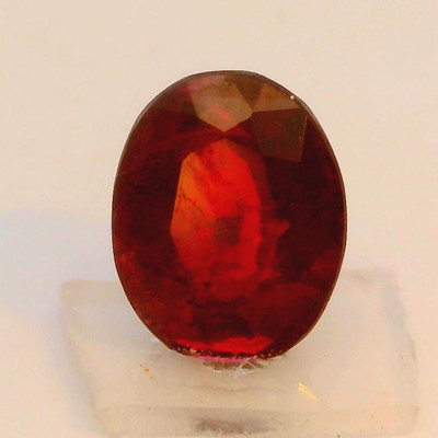 Natural Ruby Precious Gemstone | 7x5mm Oval Facet Cut VVS Clarity Pigeon Blood Red Color 1.12 Carat Loose Stone | July Birthstone