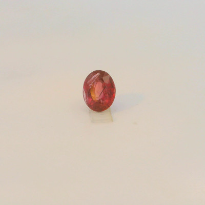Natural Ruby Precious Gemstone | 8x7mm Oval Facet Cut VVS Clarity Carmine Red Color 2.02 Carat Loose Stone | July Birthstone