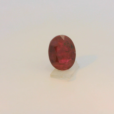 Natural Ruby Precious Gemstone | 9x7mm Oval Facet Cut VS Clarity Scarlet Red Color 2.06 Carat Loose Stone | July Birthstone